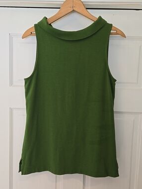 Talbots Green Sleeveless Mock Neck Tank